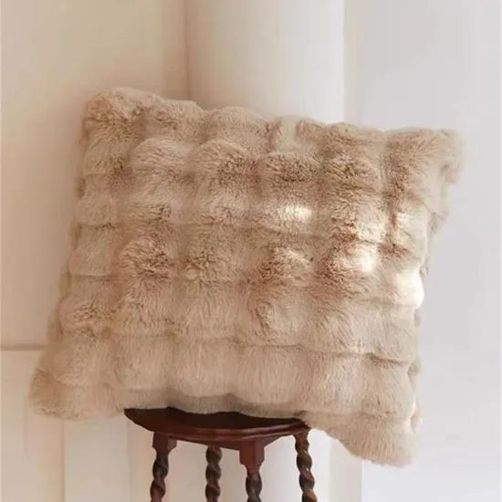 Подушка из искусственного меха из полиэстера, подушка для сиденья, подарок, оптовая продажа, наволочка